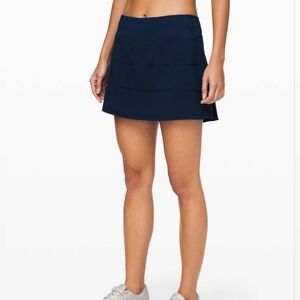 Lululemon Pace Rival Skirt (Tall) *4-way Stretch 15", Navy, Size 6